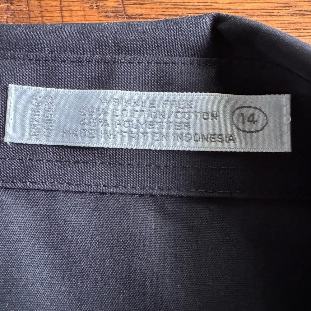 Foxcroft Black Button Shirt - Picture 8 of 8